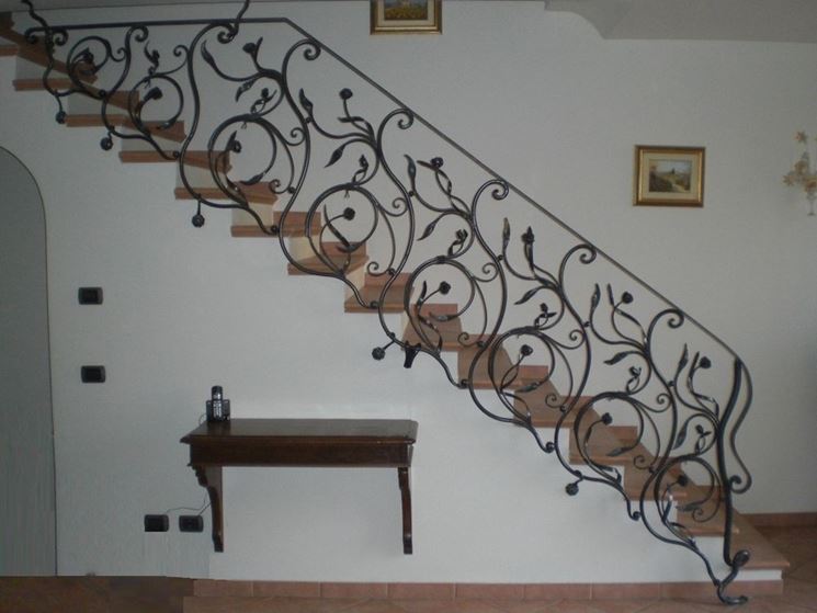 Rampe, escalier, en, fer forgé, ferronnerie, d’art, rampe escalier pas cher,  